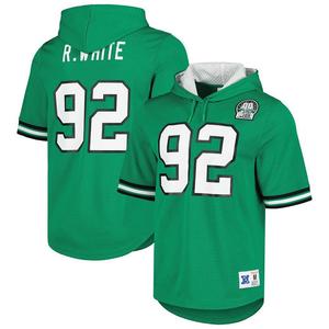 Мужская футболка с сетчатой ​​толстовкой с именем и номером игрока Mitchell & Ness Reggie White Kelly Green Philadelphia Eagles, цвет Eag Green
