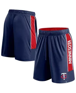 Мужские шорты Minnesota Twins Win the Match Defender цвета navy Fanatics