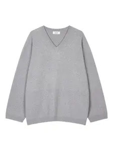 Свитер с V-образным вырезом Tomboy, серый
