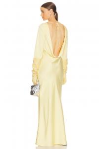Длинное платье angelica с открытой спиной Helsa, желтый
