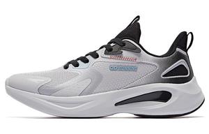 QIAODAN Амортизирующие кроссовки Hydrogen Shadow с противоскользящей подошвой мужские серо-черные