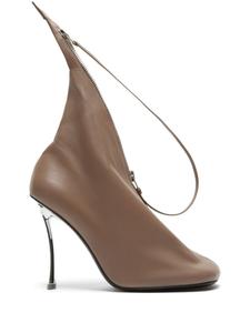 Туфли-лодочки Acne Studios 100m из кожи на молнии, коричневый