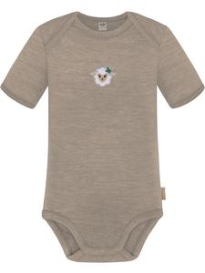 Normani Outdoor Sports Детский боди с короткими рукавами из мериносовой шерсти, цвет Тауранга, бежевый