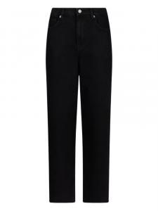 Джинсы с низкой посадкой и широкими штанинами LIU JO, черный