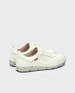 Мужские кожаные кроссовки с съемной стелькой и мемори-фоамом Pikolinos, белый