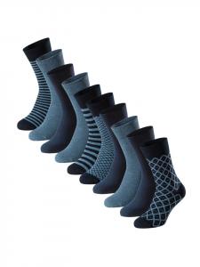 Schiesser Носки, упаковка из 10 штук, синего/полосатого/синего/с узором