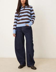 Джинсы-бочонки ASOS DESIGN с высокой талией, промытые