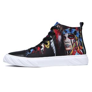 YEDANI Высокие парусиновые туфли мужские черные