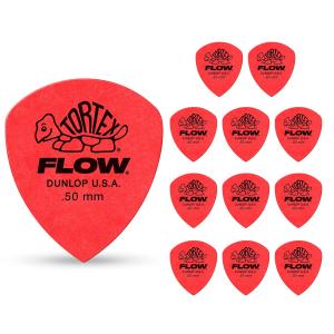 Медиаторы Dunlop Tortex Flow STD-12/PLYPK .50 мм, 12 шт. в упаковке