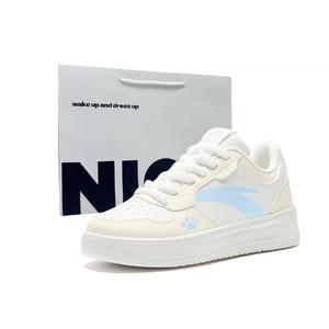 ANTA Женские повседневные кроссовки low top с амортизацией, устойчивые к скольжению и истиранию, relaxed, синий бежевый