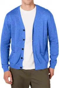 Мужской кардиган с V-образным вырезом и пуговицами