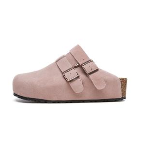 BENZI Бесшумные стеганые тапочки с закрытым носком, устойчивые к запахам, истиранию и скольжению, унисекс, розово-фиолетовые, цвет Pink Purple