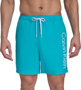 Calvin Klein Mens Volley Quick Dry Lightweight Swim Trunk, Atlantis