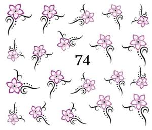 Водные наклейки для ногтей - №74, inna