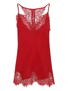 Шелковый топ Gold Hawk, красный