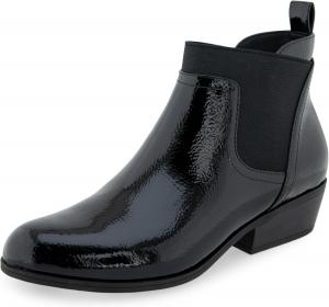 Женские ботинки Aerosoles Caddie, Black Patent Crinkled Faux Leather