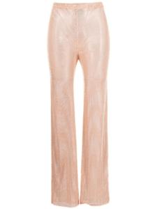 Santa Brands прямые брюки со стразами, нейтральный цвет