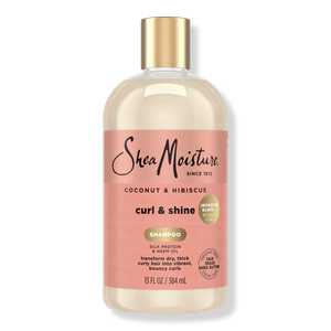Шампунь для кудрявых волос с кокосом и гибискусом, придающий блеск. SheaMoisture, 13.0 oz