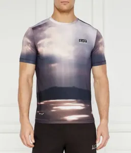 Футболка slim fit Ea7, мультиколор