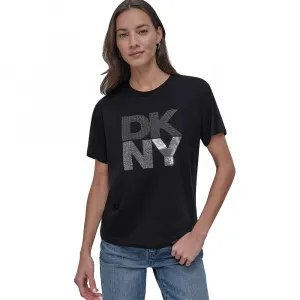 Футболка с коротким рукавом DKNY Stacked New York Mix, черный