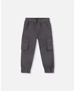 Детские брюки-джоггеры карго для мальчиков Deux Par Deux, серый