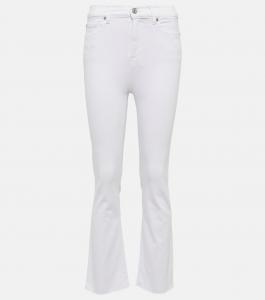 Расклешенные джинсы с высокой талией 7 For All Mankind, Optic White