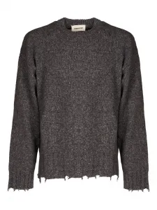 Свитер с бахромой Atomo Factory, серый