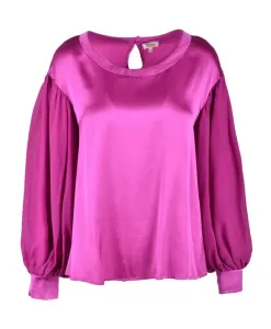 Блузка из смесовой шелковой ткани Her Shirt, розовый