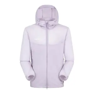 MAMMUT Куртка Glider SS25 Light Perte AF азиатская версия мужская, White Rattan Purple