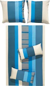 Постельное белье сине-темно-синее 1x 155x200 см + 1x 80x80 см REDBEST