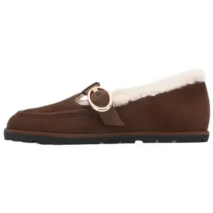 Stuart Weitzman SW Dakota Flat Mary Jane Shoes Women's Brown