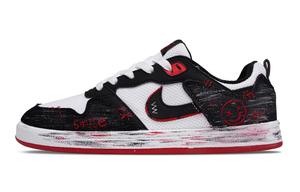 Nike Кроссовки Alleyoop SB Unisex низкие белые черные красные граффити колор-блок