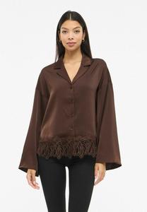 Блуза VILA VILEA , Coffee Bean/Dark Brown