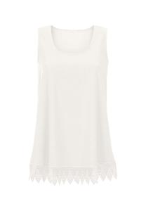 Топ с кружевом Madeleine, белый