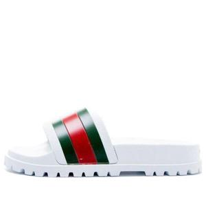 Сандалии web slide 'white' Gucci, белый