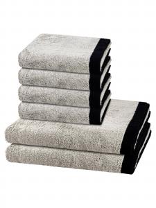 Cawö Полотенце 'Lifestyle Splash' в сером цвете