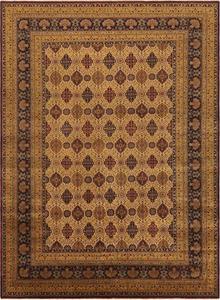 Ковер SAFAVIEH, 305 x 427 см, Lavar Collection - Ivory & Navy, ручная вязка, традиционная шерсть, идеально для помещений с высокой проходимостью в гостиной, спальне (LV14A)