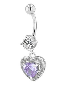 Adeliás Женский кулон - кулон в форме сердца из нержавеющей стали, серебристый