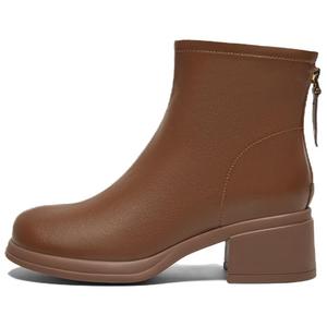 BASTO Мягкие матовые романтичные женские полусапожки коричневые, цвет Brown