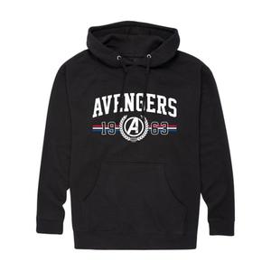 Мужская толстовка с капюшоном The Avengers collegiate est 1963 Marvel, черный