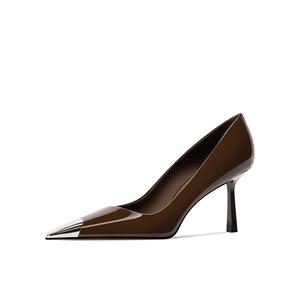 Shesrim Тонкие каблуки на шпильке для женщин кофейно-коричневые, цвет Coffee Brown