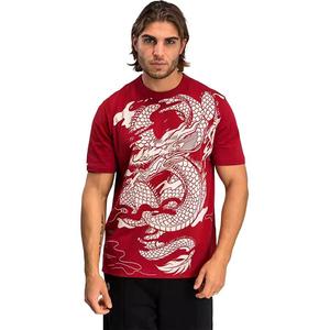 Футболка мужская с круглым вырезом, умеренный прямой крой VENUM, cherry красный/айвори-425