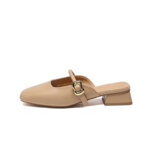 Женские сандалии с закрытым носком, устойчивые к запахам и скольжению ZHR, Apricot