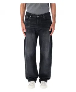 Черные джинсы с широкими штанинами, осень-зима 2025 A.P.C., черный
