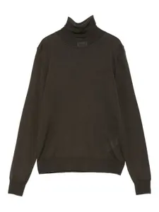 Джемпер с высоким воротником P.A.R.O.S.H., зеленый