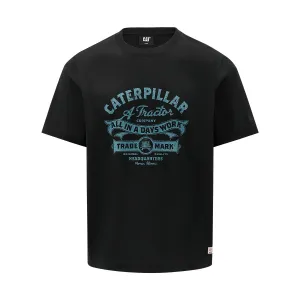 Футболка мужская с круглым вырезом тонкая CAT, verdant зеленый