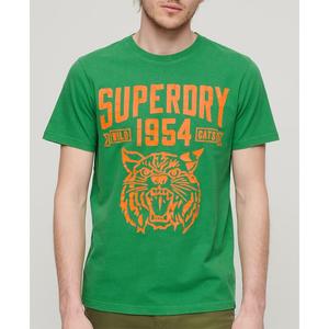 Футболка с коротким рукавом Superdry Track & Field Ath Graphic, зеленый