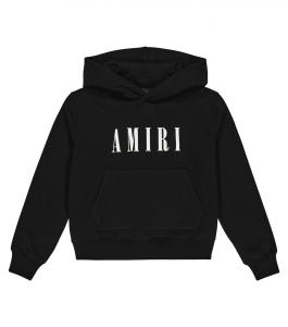 Худи из хлопкового джерси с принтом Amiri, черный