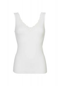 Женская майка с V-образным вырезом, женственный смысл CALIDA, белый