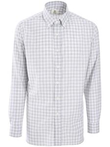Рубашка в клетку Borrelli, серый